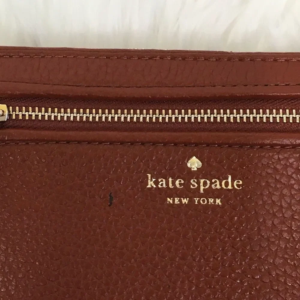 NEW Kate Spade Maroon Chester Street Neda Leather Wallet